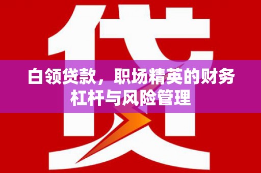 青神白领贷款，职场精英的财务杠杆与风险管理