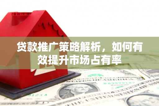 青神贷款推广策略解析，如何有效提升市场占有率