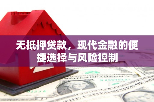 青神无抵押贷款，现代金融的便捷选择与风险控制