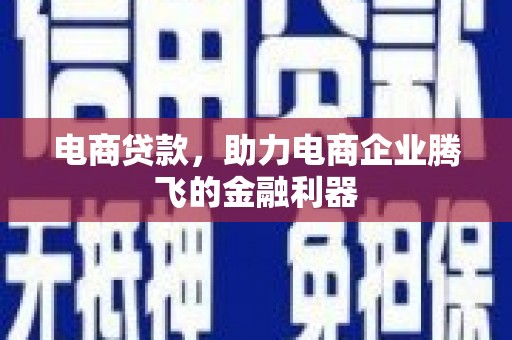 青神电商贷款，助力电商企业腾飞的金融利器