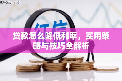 青神贷款怎么降低利率，实用策略与技巧全解析