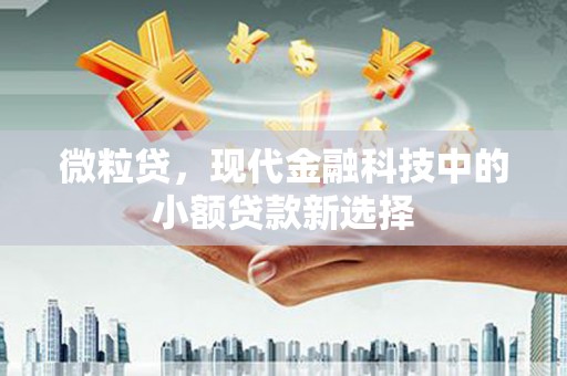 青神微粒贷，现代金融科技中的小额贷款新选择