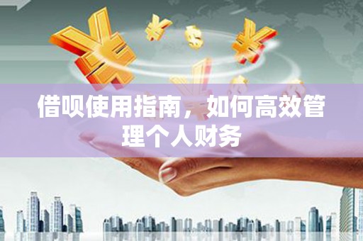 青神借呗使用指南，如何高效管理个人财务