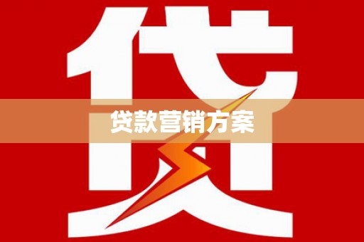青神贷款营销方案