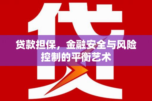 青神贷款担保，金融安全与风险控制的平衡艺术