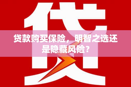 青神贷款购买保险，明智之选还是隐藏风险？