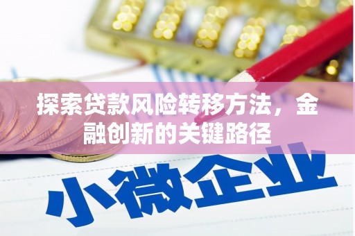 青神探索贷款风险转移方法，金融创新的关键路径