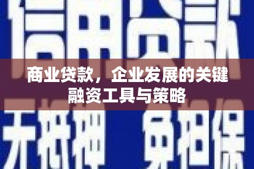青神商业贷款，企业发展的关键融资工具与策略