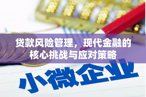 青神贷款风险管理，现代金融的核心挑战与应对策略