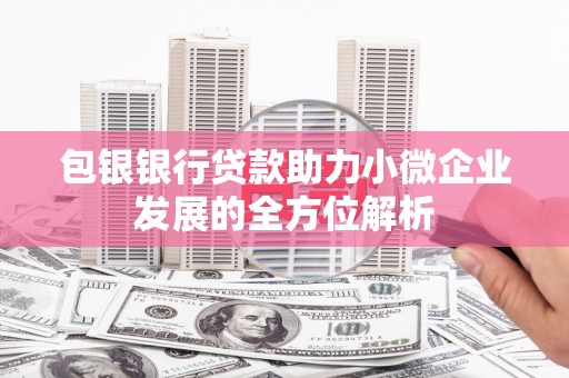 青神包银银行贷款助力小微企业发展的全方位解析