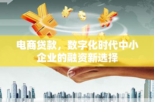青神电商贷款，数字化时代中小企业的融资新选择