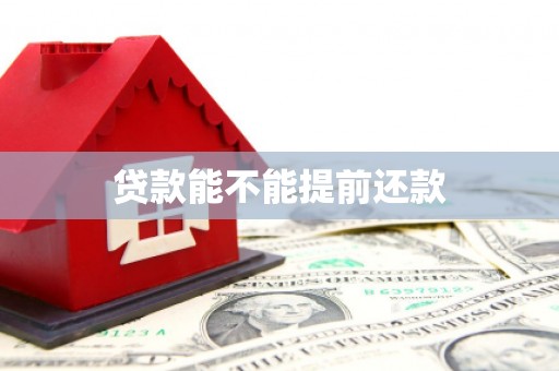 青神贷款能不能提前还款