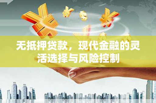 青神无抵押贷款，现代金融的灵活选择与风险控制