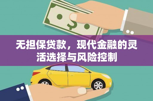 青神无担保贷款，现代金融的灵活选择与风险控制