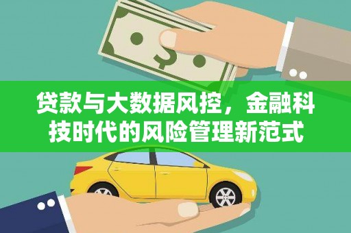青神贷款与大数据风控，金融科技时代的风险管理新范式