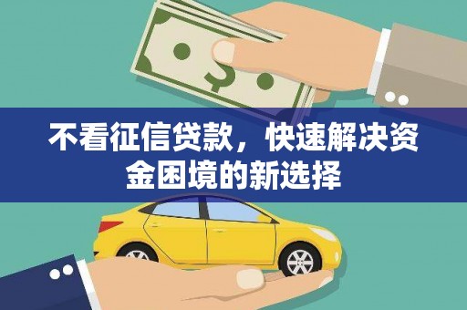 青神不看征信贷款，快速解决资金困境的新选择