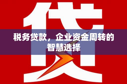 青神税务贷款，企业资金周转的智慧选择