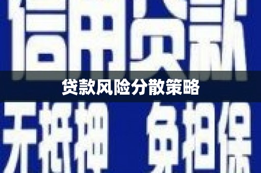 青神贷款风险分散策略
