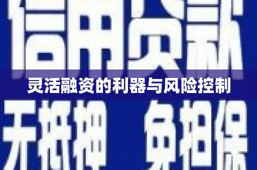 青神灵活融资的利器与风险控制