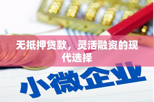 青神无抵押贷款，灵活融资的现代选择