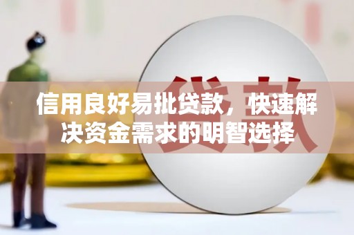 青神信用良好易批贷款，快速解决资金需求的明智选择
