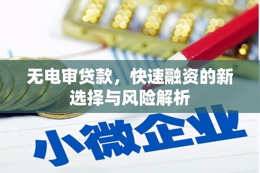 青神无电审贷款，快速融资的新选择与风险解析