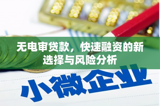 青神无电审贷款，快速融资的新选择与风险分析