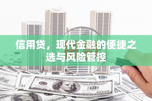 青神信用贷，现代金融的便捷之选与风险管控