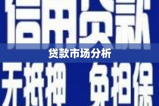 青神贷款市场分析