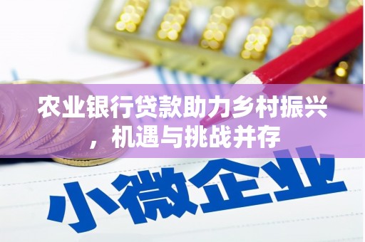 青神农业银行贷款助力乡村振兴，机遇与挑战并存