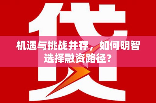 青神机遇与挑战并存，如何明智选择融资路径？