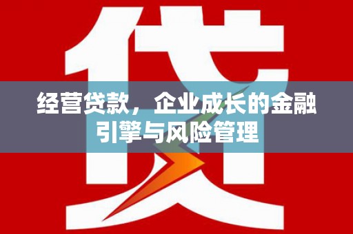 青神经营贷款，企业成长的金融引擎与风险管理